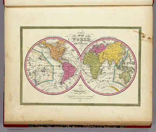 Mitchell's Universal Atlas (1846)
1. A New Map of the World on the Globular Projection