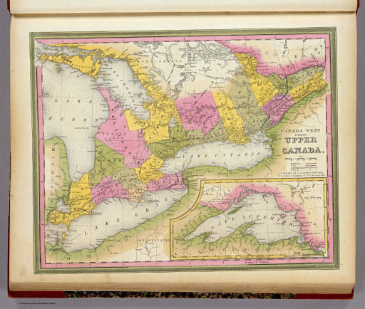 Mitchell's Universal Atlas (1846)
4. Canada West formerly Upper Canada