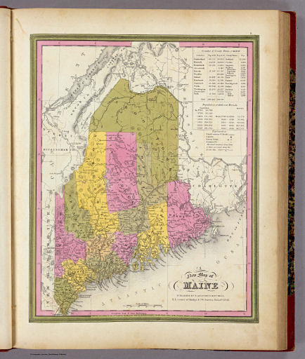 Mitchell's Universal Atlas (1846)
6. A New Map of Maine