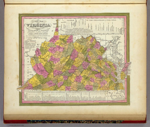 Mitchell's Universal Atlas (1846)
17. A New Map of Virginia with its Canals, ...
