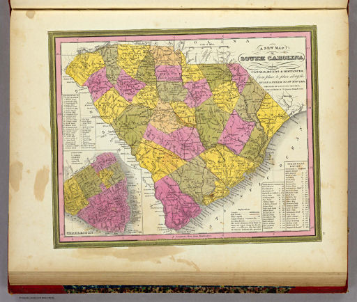Mitchell's Universal Atlas (1846)
19. A New Map of South Carolina with its Canals, ...