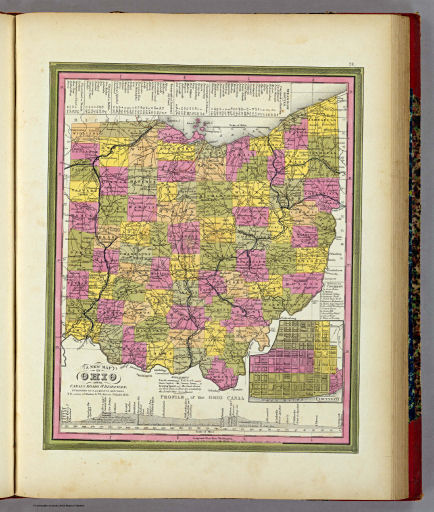 Mitchell's Universal Atlas (1846)
28. A New Map of Ohio with its Canals ...