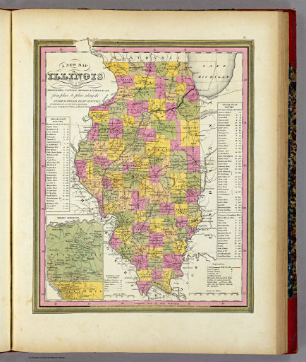 Mitchell's Universal Atlas (1846)
31. A New Map of Illinois with its Proposed ...