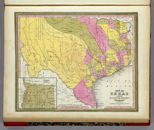 Mitchell's Universal Atlas (1846)
35. Map of Texas from the most recent authorities