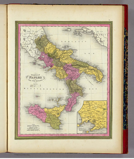 Mitchell's Universal Atlas (1846)
58. Kingdom of Naples or the Two Sicilies