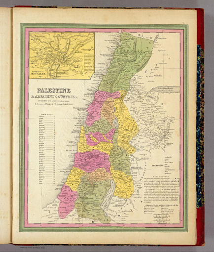 Mitchell's Universal Atlas (1846)
71. Palestine & Adjacent Countries