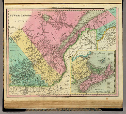 Tanner's Universal Atlas (1836)
3. Lower Canada