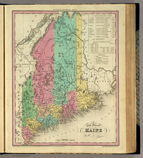 Tanner's Universal Atlas (1836)
5. A New Map of Maine