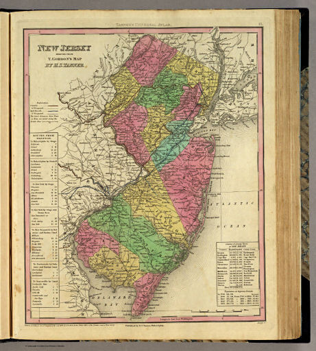 Tanner's Universal Atlas (1836)
10. New Jersey Reduced from T. Gordon's Map