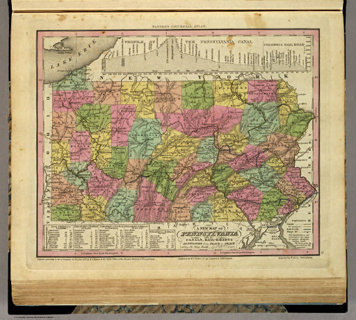Tanner's Universal Atlas (1836)
11. A New Map of Pennsylvania with its Canals, ...