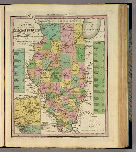 Tanner's Universal Atlas (1836)
27. A New Map of Illinois with its Proposed ...