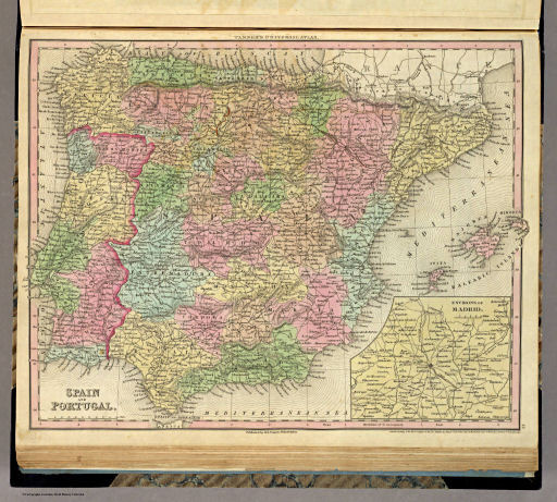 Tanner's Universal Atlas (1836)
41. Spain and Portugal
