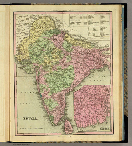 Tanner's Universal Atlas (1836)
59. India