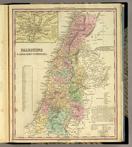 Tanner's Universal Atlas (1836)
67. Palestine & Adjacent Countries