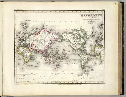 Meyer's Großer Hand-Atlas
5. Welt-Karte in Mercators Projection (1844)