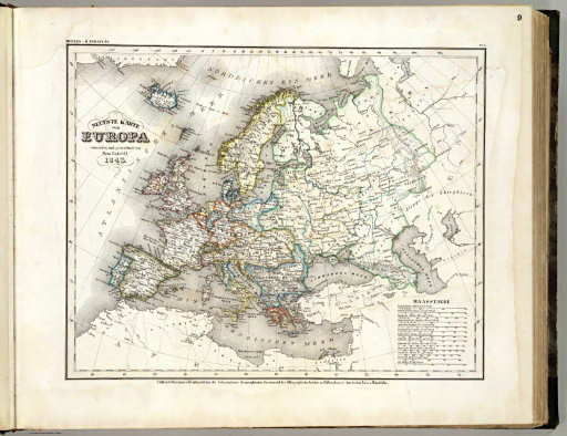 Meyer's Großer Hand-Atlas
9. Neueste Karte von Europa (1843)