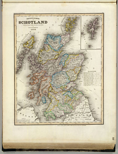 Meyer's Großer Hand-Atlas
23. Neueste Karte von Schotland (1844)