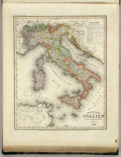 Meyer's Großer Hand-Atlas
28. Neueste Karte von Italien (1844)