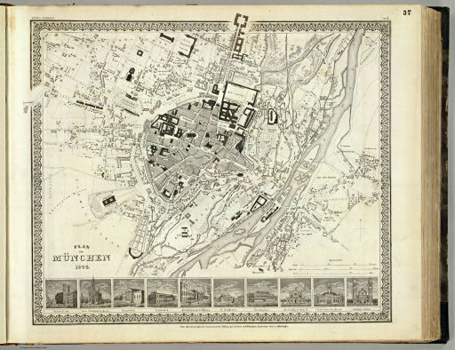 Meyer's Großer Hand-Atlas
37. Plan von München (1844)