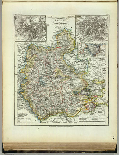 Meyer's Großer Hand-Atlas
39. Herzogthum Nassau, Landgrafschaft Hessen Homburg und die Freie Stadt Frankfurt a/M. (1851)