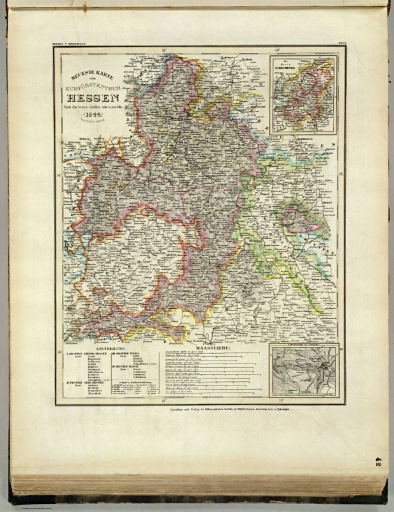 Meyer's Großer Hand-Atlas
42. Neueste Karte vom Kurfürstenthum Hessen (1844)