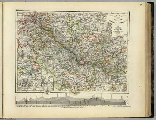 Meyer's Großer Hand-Atlas
43. Karte des Thüringer-Wald-Gebirges. Zugleich Special Karte ... (1850)