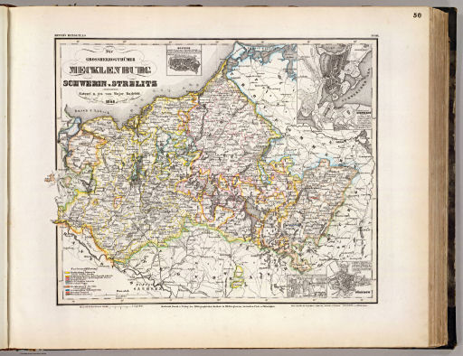 Meyer's Großer Hand-Atlas
50. Die Grossherzogthümer Mecklenburg Schwerin u. Strelitz (1848)