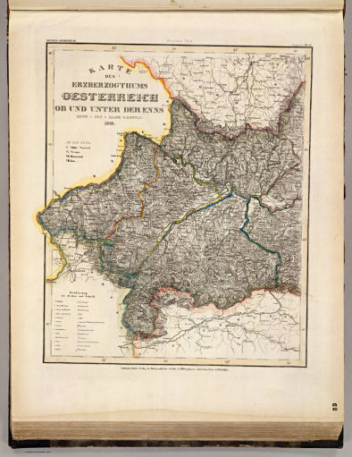 Meyer's Großer Hand-Atlas
62. Karte des Erzherzogthums Oesterreich ob und unter der Enns (Westlicher Theil) (1849)
