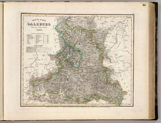 Meyer's Großer Hand-Atlas
65. Neueste Karte von Salzburg (1843)