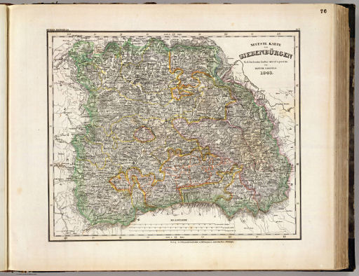 Meyer's Großer Hand-Atlas
70. Neueste Karte von Siebenbürgen (1843)