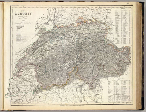 Meyer's Großer Hand-Atlas
71. Die Schweiz (1860)