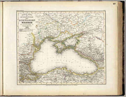 Meyer's Großer Hand-Atlas
89. Neueste Karte der Küstenländer des schwarzen Meeres (1845)