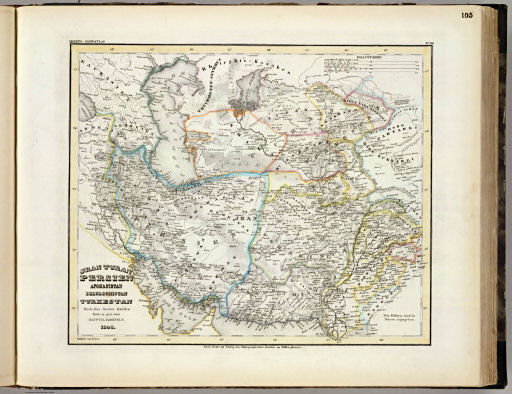 Meyer's Großer Hand-Atlas
105. Iran Turan Persien Afghanistan Beludschistan Turkestan (1846)