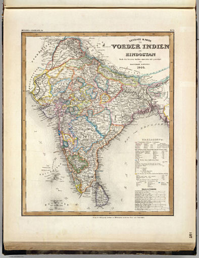 Meyer's Großer Hand-Atlas
107. Neueste Karte von Vorder Indien oder Hindostan (1844)