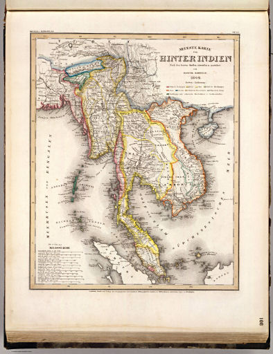 Meyer's Großer Hand-Atlas
108. Neueste Karte von Hinter Indien (1844)