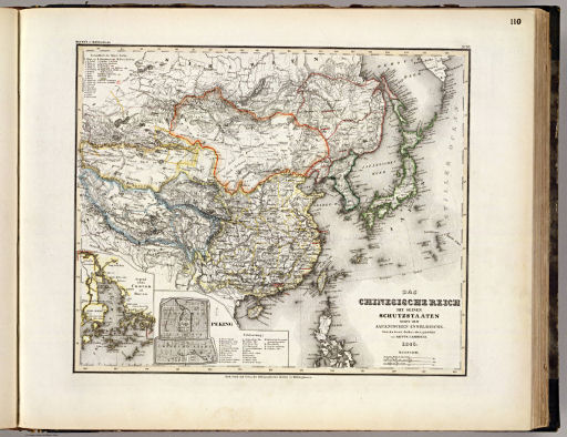 Meyer's Großer Hand-Atlas
110. Das Chinesische Reich mit seinen Schutzstaaten nebst dem Japanischen Inselreiche (1846)