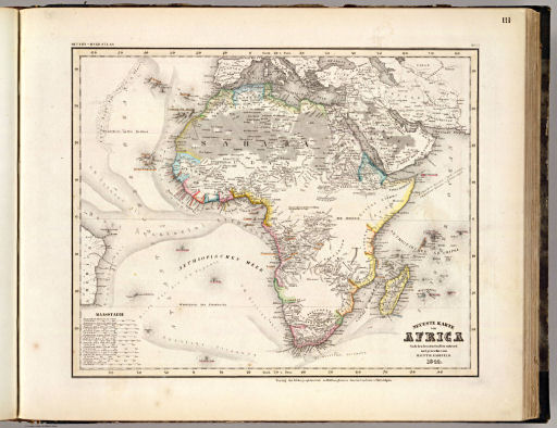 Meyer's Großer Hand-Atlas
111. Neueste Karte von Africa (1844)