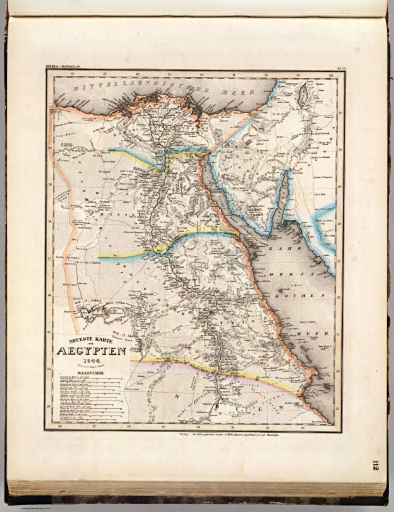 Meyer's Großer Hand-Atlas
112. Neueste Karte von Aegypten (1844)