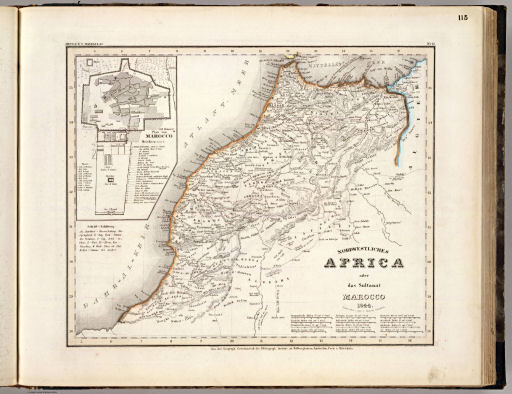 Meyer's Großer Hand-Atlas
115. Nordwestliches Africa oder das Sultanat Marocco (1844)