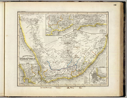 Meyer's Großer Hand-Atlas
118. Neueste Karte von Südafrica (1846)