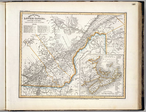 Meyer's Großer Hand-Atlas
129. Neueste Karte von Lower Canada (Unter-Canada) (1844)