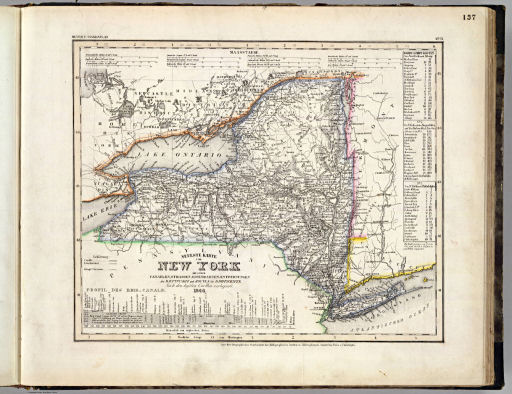 Meyer's Großer Hand-Atlas
137. Neueste Karte von New York mit seinen Canaelen, ... (1844)