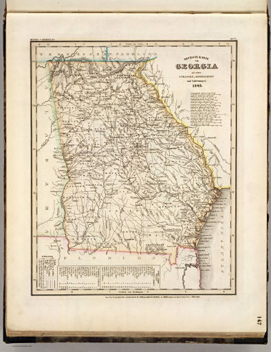 Meyer's Großer Hand-Atlas
147. Neueste Karte von Georgia mit seinen Strassen, ... (1845)