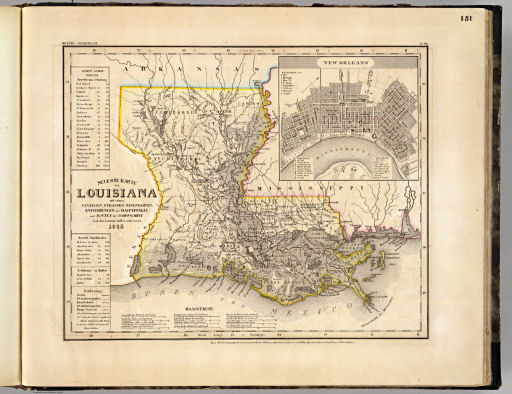 Meyer's Großer Hand-Atlas
151. Neueste Karte von Louisiana mit seinen Canaelen, ... (1845)