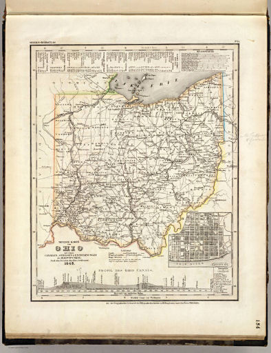 Meyer's Großer Hand-Atlas
154. Neueste Karte von Ohio mit seinen Canaelen, ... (1845)