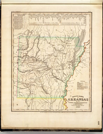 Meyer's Großer Hand-Atlas
158. Neueste Karte von Arkansas mit seinen Canaelen, ... (1845)