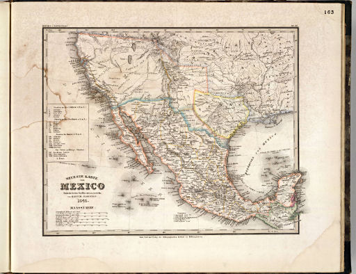 Meyer's Großer Hand-Atlas
163. Neueste Karte von Mexico (1845)