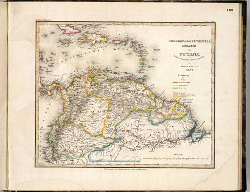 Meyer's Großer Hand-Atlas
166. Neu-Granada, Venezuela, Ecuador und Guyana (1847)