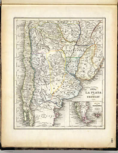 Meyer's Großer Hand-Atlas
169. Die Republiken Chili, La Plata und Uruguay (1853)