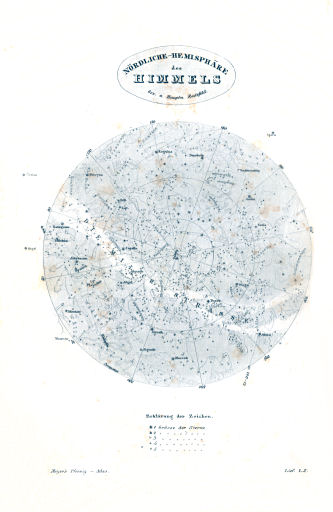 Meyer's Pfennig-Atlas (1834-1841)
1. Nördliche-Hemisphäre des Himmels (Lief.&nbsp;LX&nbsp;=&nbsp;60)